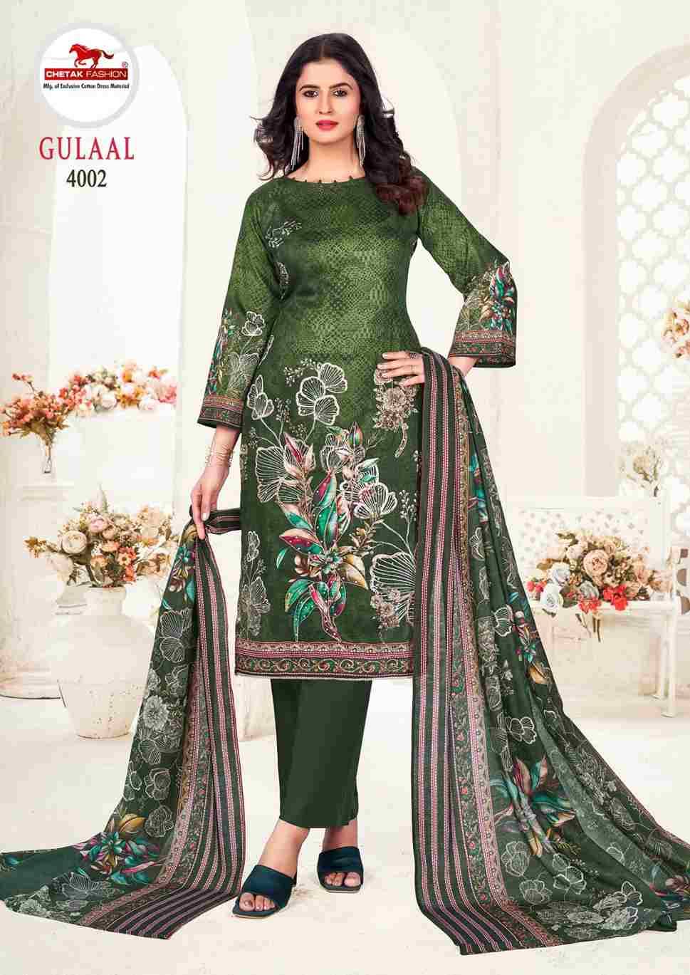 Gulaal Vol-4 By Chetak Fashion 4001 To 4008 Series Beautiful Festive Suits Colorful Stylish Fancy Casual Wear & Ethnic Wear Jam Cotton Print Dresses At Wholesale Price