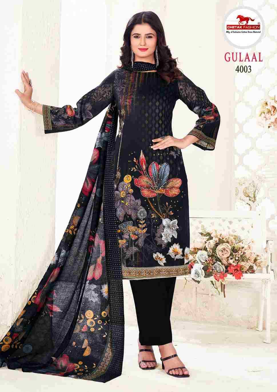 Gulaal Vol-4 By Chetak Fashion 4001 To 4008 Series Beautiful Festive Suits Colorful Stylish Fancy Casual Wear & Ethnic Wear Jam Cotton Print Dresses At Wholesale Price