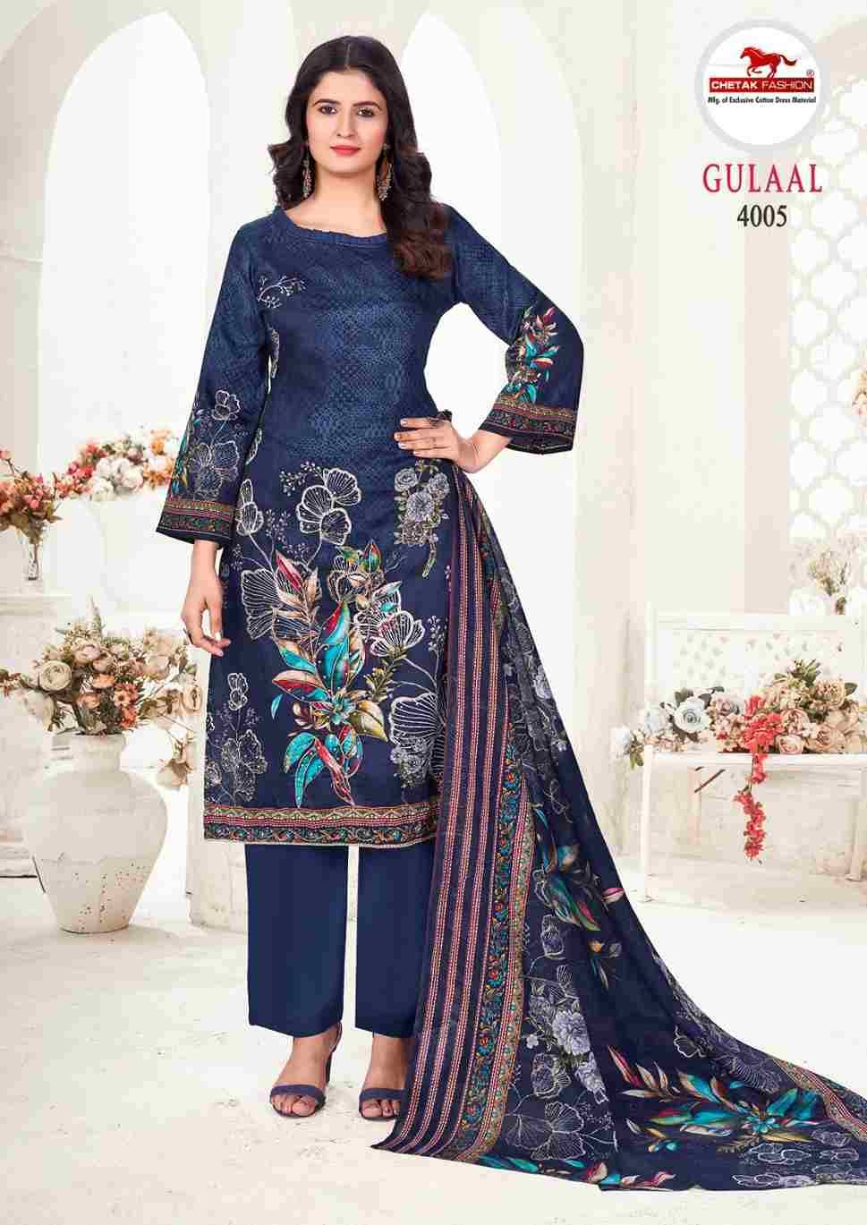 Gulaal Vol-4 By Chetak Fashion 4001 To 4008 Series Beautiful Festive Suits Colorful Stylish Fancy Casual Wear & Ethnic Wear Jam Cotton Print Dresses At Wholesale Price