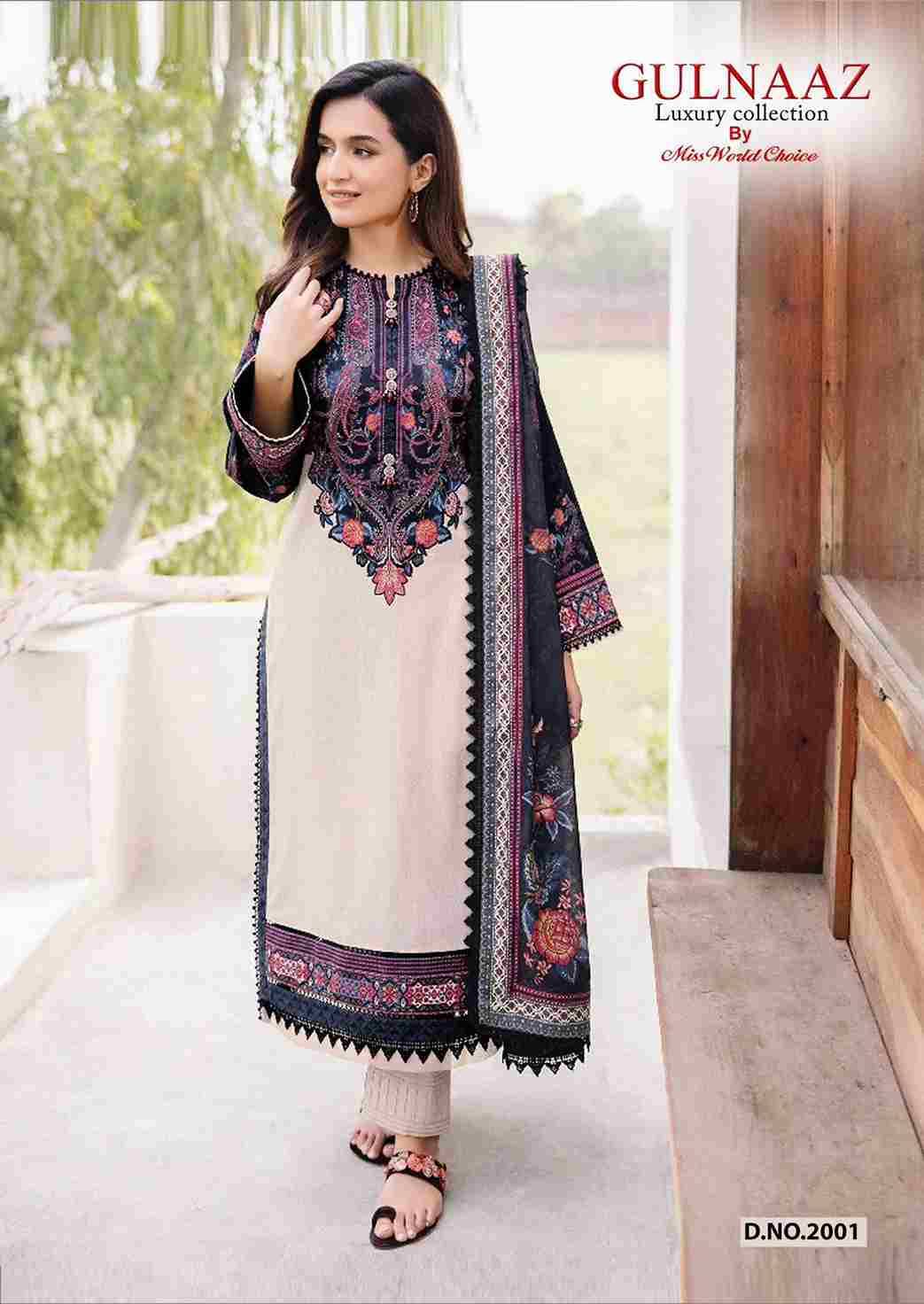 Gulnaaz Vol-2 By Miss World Choice 2001 To 2006 Series Beautiful Festive Suits Colorful Stylish Fancy Casual Wear & Ethnic Wear Pure Cotton Embroidered Dresses At Wholesale Price