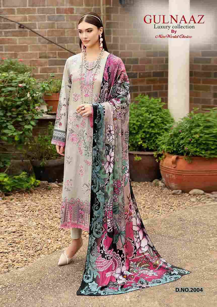 Gulnaaz Vol-2 By Miss World Choice 2001 To 2006 Series Beautiful Festive Suits Colorful Stylish Fancy Casual Wear & Ethnic Wear Pure Cotton Embroidered Dresses At Wholesale Price