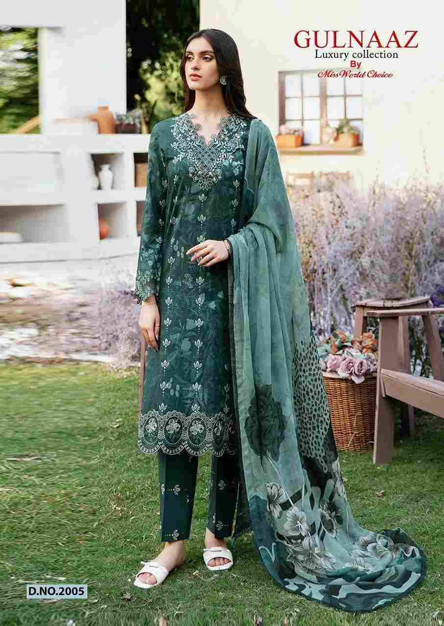 Gulnaaz Vol-2 By Miss World Choice 2001 To 2006 Series Beautiful Festive Suits Colorful Stylish Fancy Casual Wear & Ethnic Wear Pure Cotton Embroidered Dresses At Wholesale Price