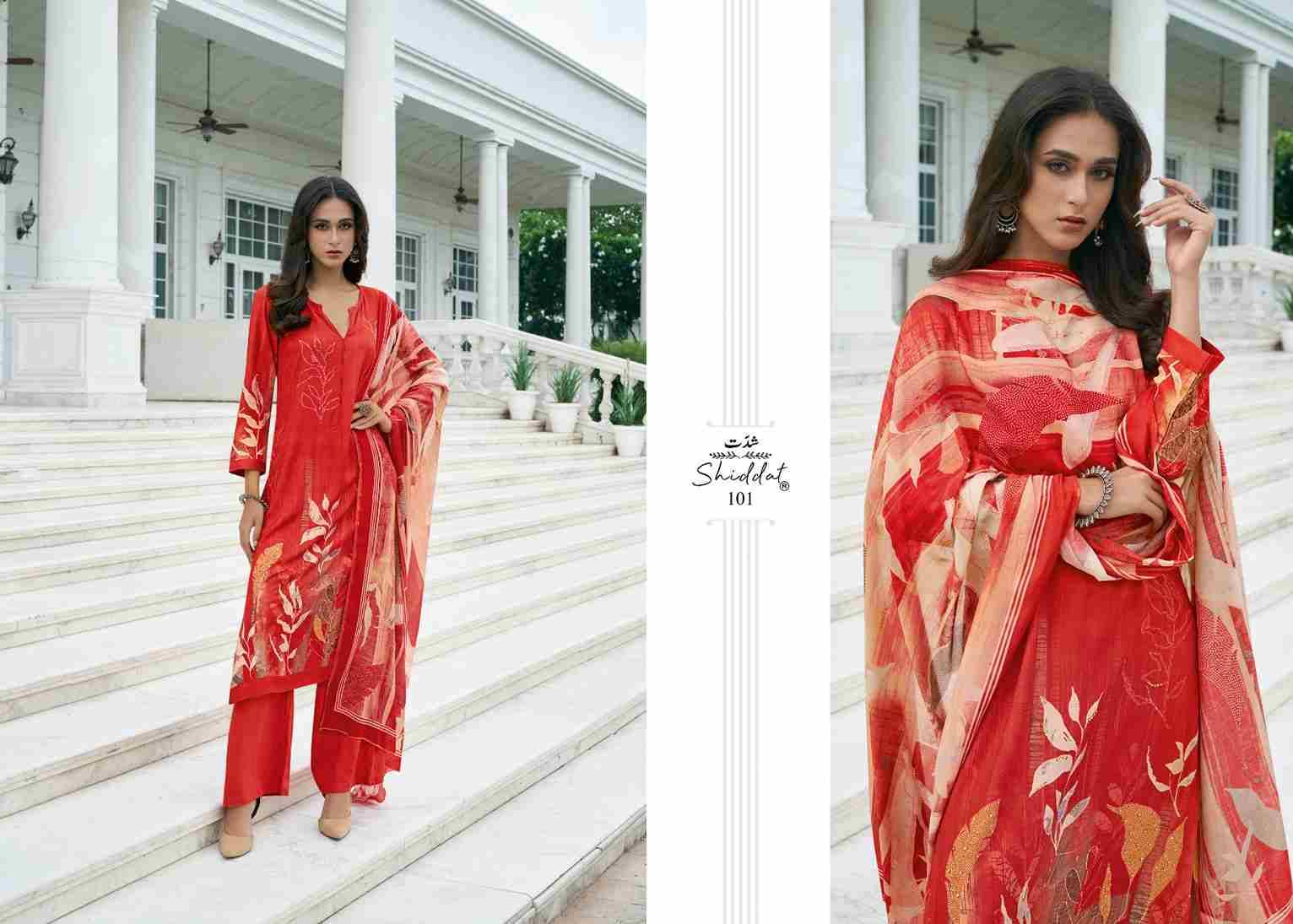 Raisa By Shiddat 101 To 108 Series Designer Stylish Fancy Colorful Beautiful Party Wear & Ethnic Wear Collection Pure Pashmina Dresses At Wholesale Price