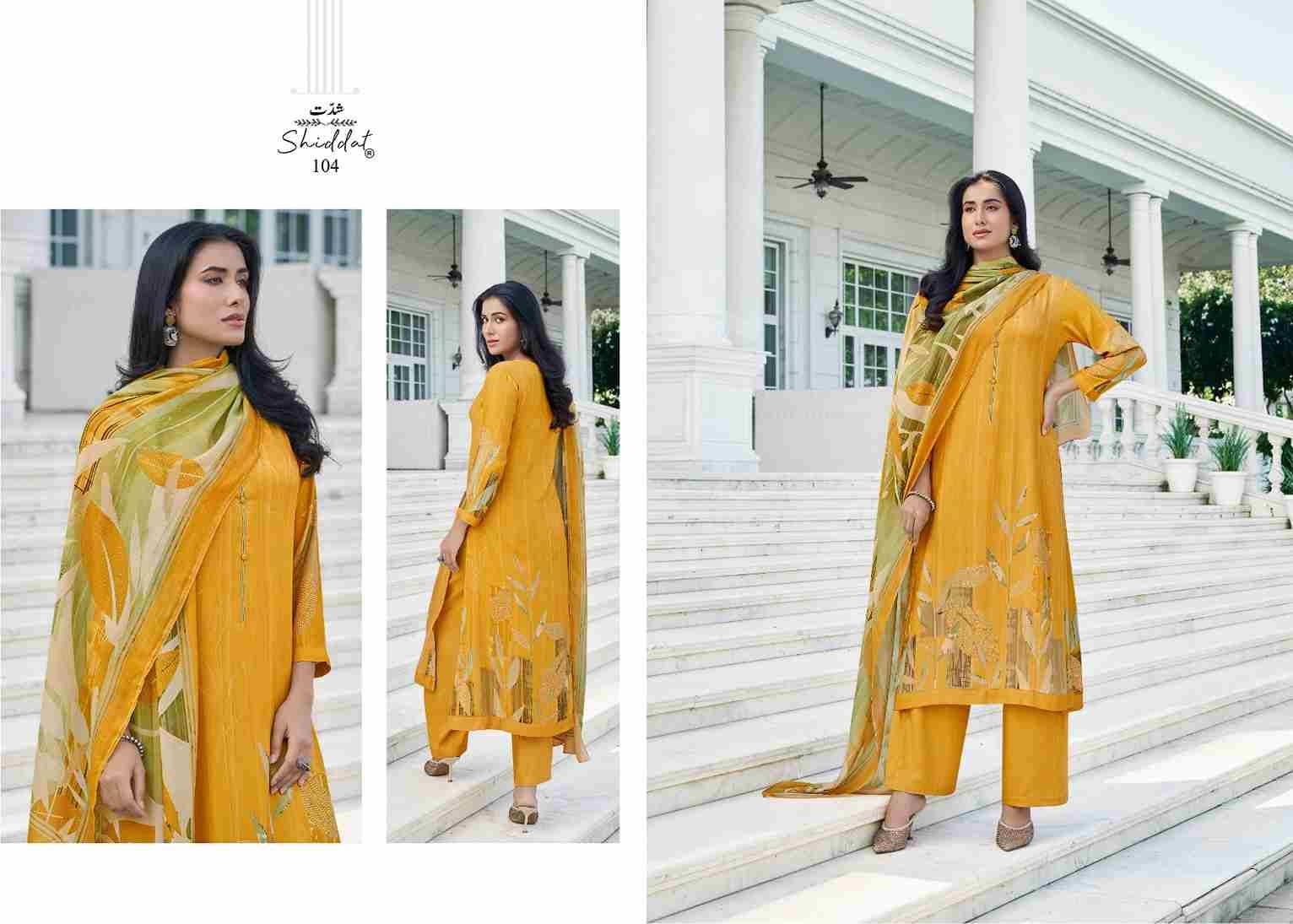Raisa By Shiddat 101 To 108 Series Designer Stylish Fancy Colorful Beautiful Party Wear & Ethnic Wear Collection Pure Pashmina Dresses At Wholesale Price