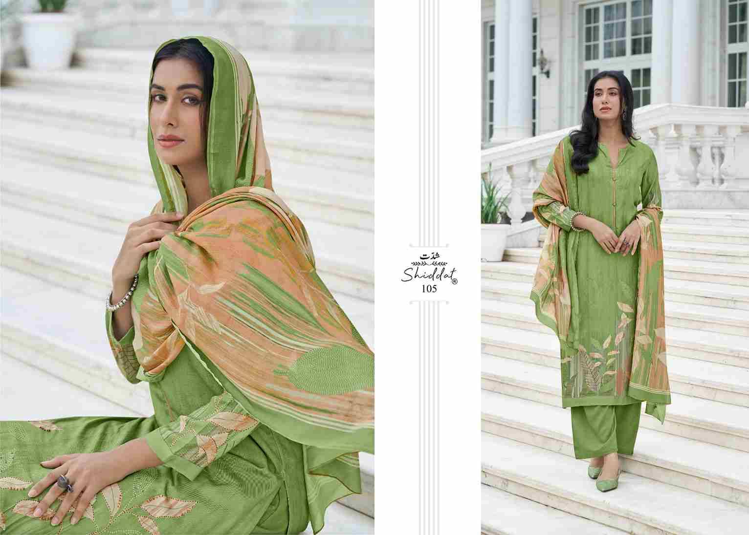 Raisa By Shiddat 101 To 108 Series Designer Stylish Fancy Colorful Beautiful Party Wear & Ethnic Wear Collection Pure Pashmina Dresses At Wholesale Price