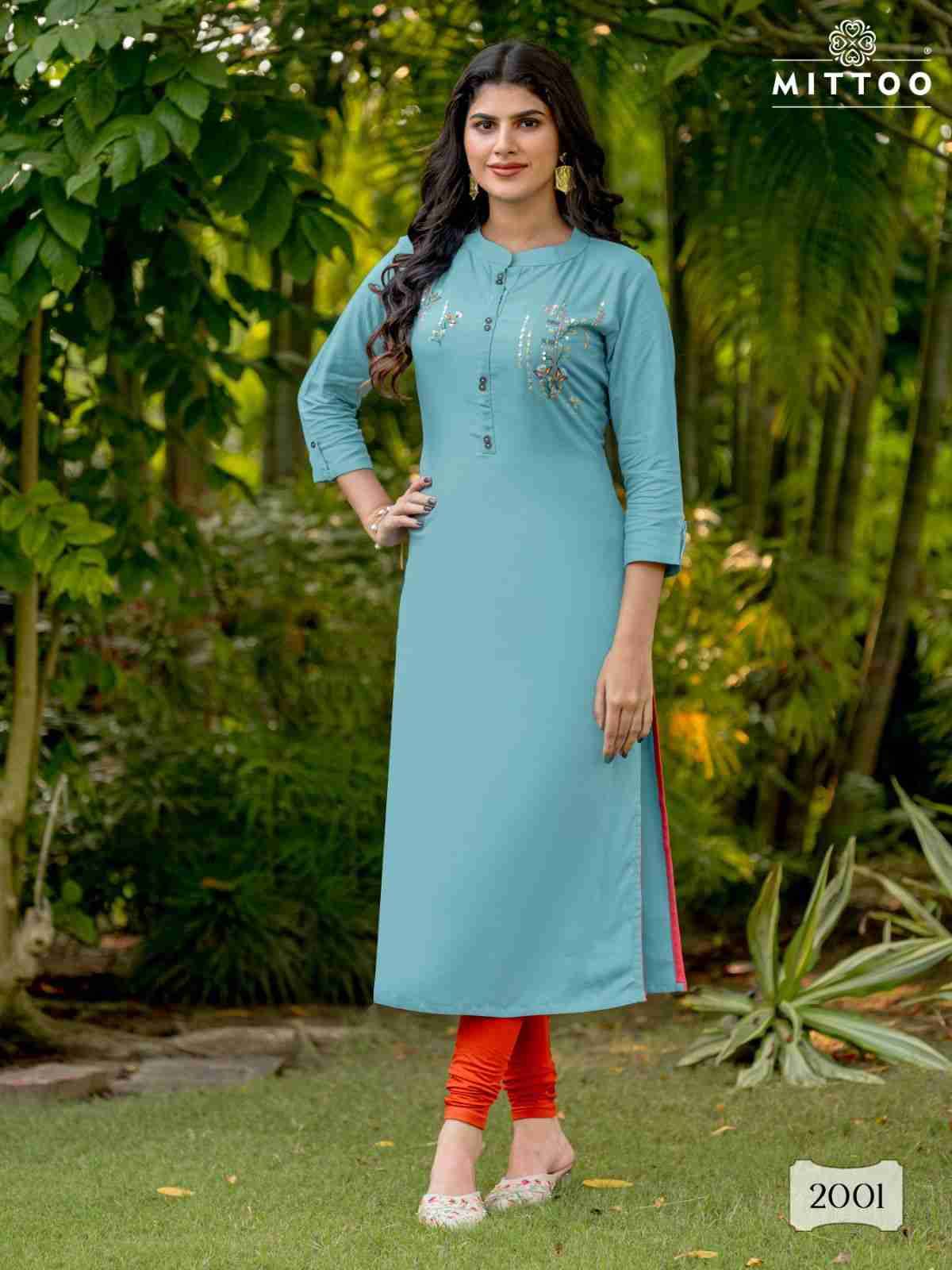Exotica By Mittoo 2001 To 2006 Series Designer Stylish Fancy Colorful Beautiful Party Wear & Ethnic Wear Collection Rayon Kurtis At Wholesale Price