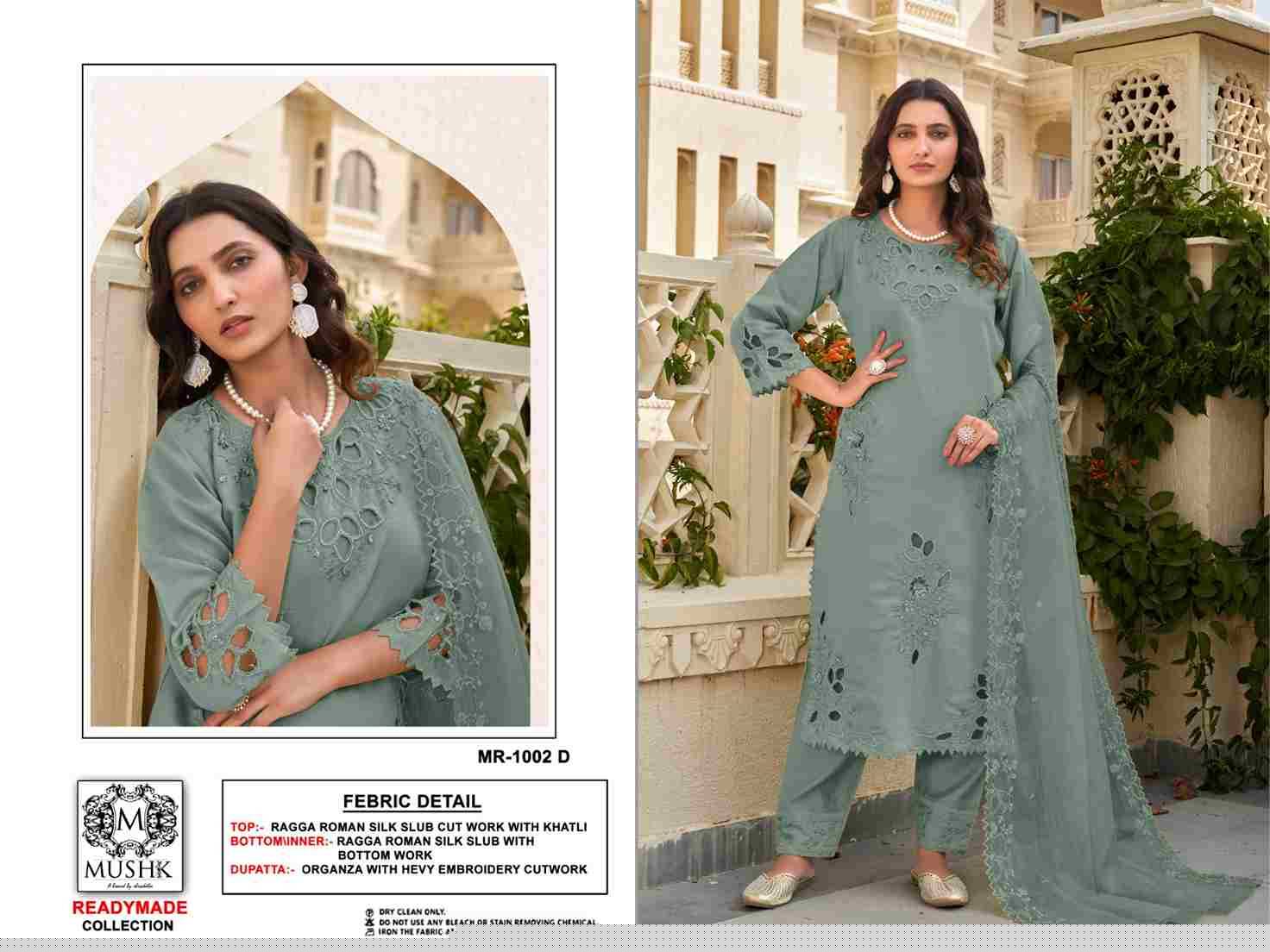 Mushq Hit Design R-1002 Colours By Mushq R-1002-A To R-1002-D Series Beautiful Winter Collection Pakistani Suits Stylish Fancy Colorful Casual Wear & Ethnic Wear Roman Silk Embroidery Dresses At Wholesale Price