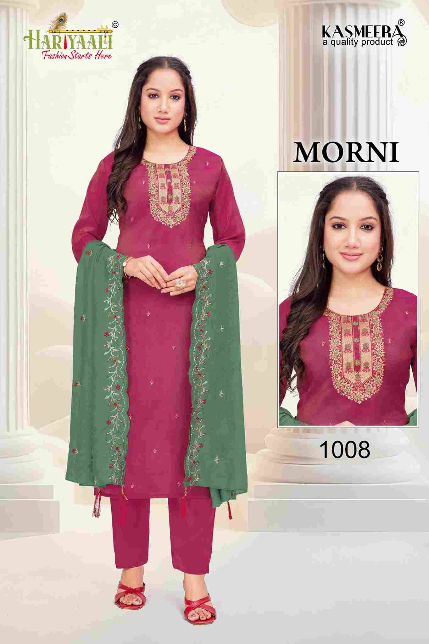 Morni By Hariyaali 1008 To 1015 Series Beautiful Festive Suits Colorful Stylish Fancy Casual Wear & Ethnic Wear Simmer Dresses At Wholesale Price