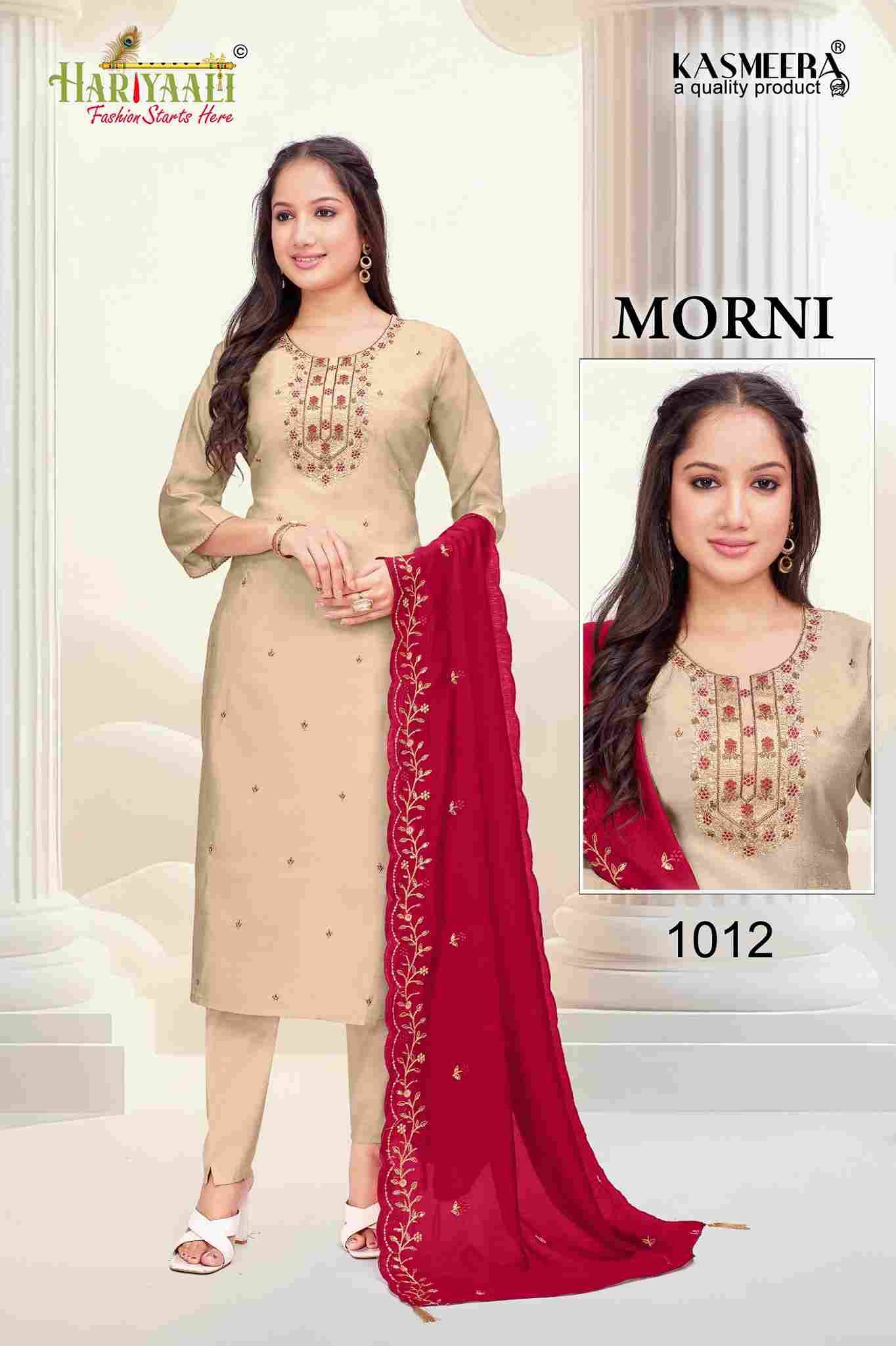 Morni By Hariyaali 1008 To 1015 Series Beautiful Festive Suits Colorful Stylish Fancy Casual Wear & Ethnic Wear Simmer Dresses At Wholesale Price