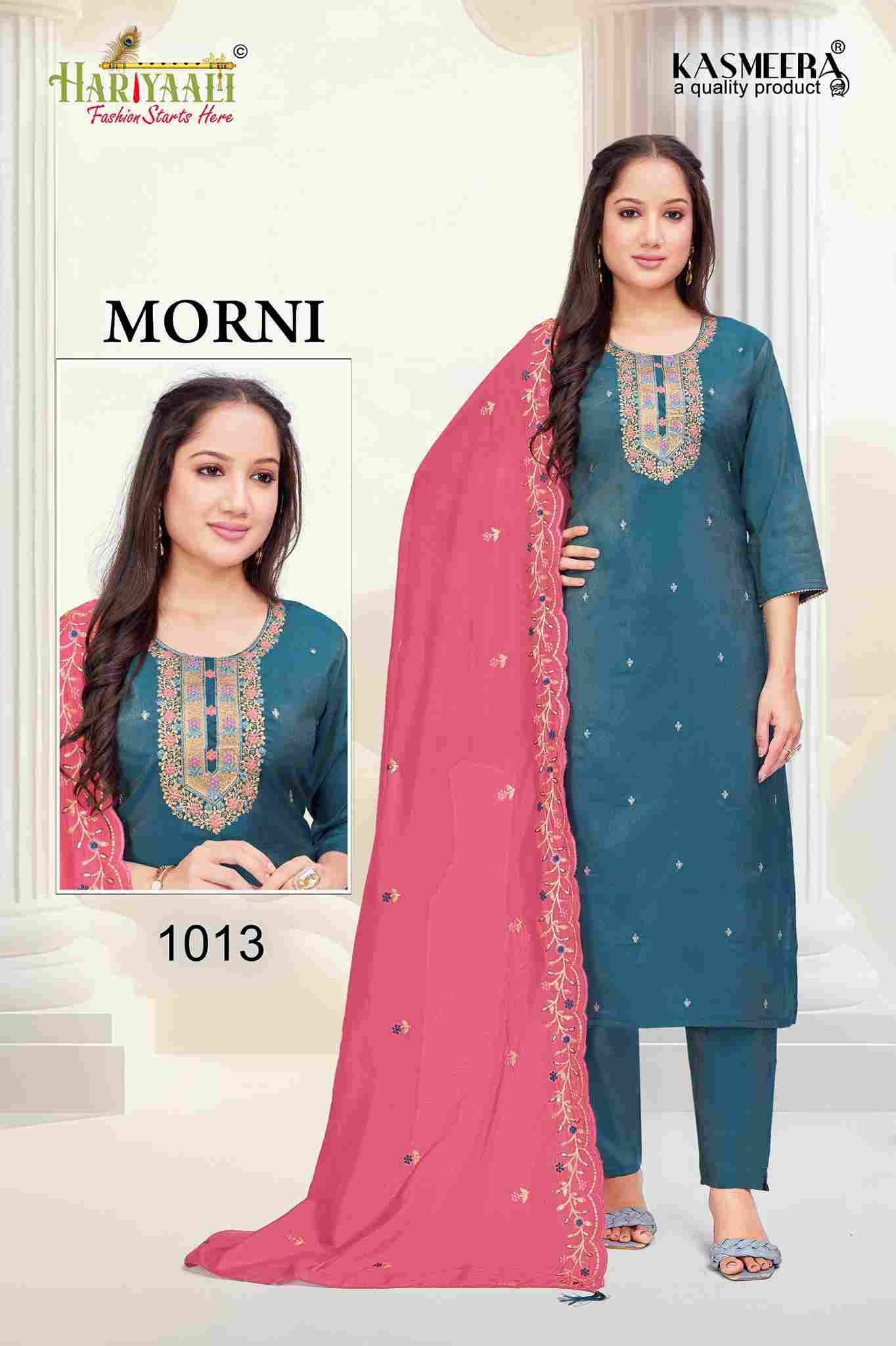 Morni By Hariyaali 1008 To 1015 Series Beautiful Festive Suits Colorful Stylish Fancy Casual Wear & Ethnic Wear Simmer Dresses At Wholesale Price
