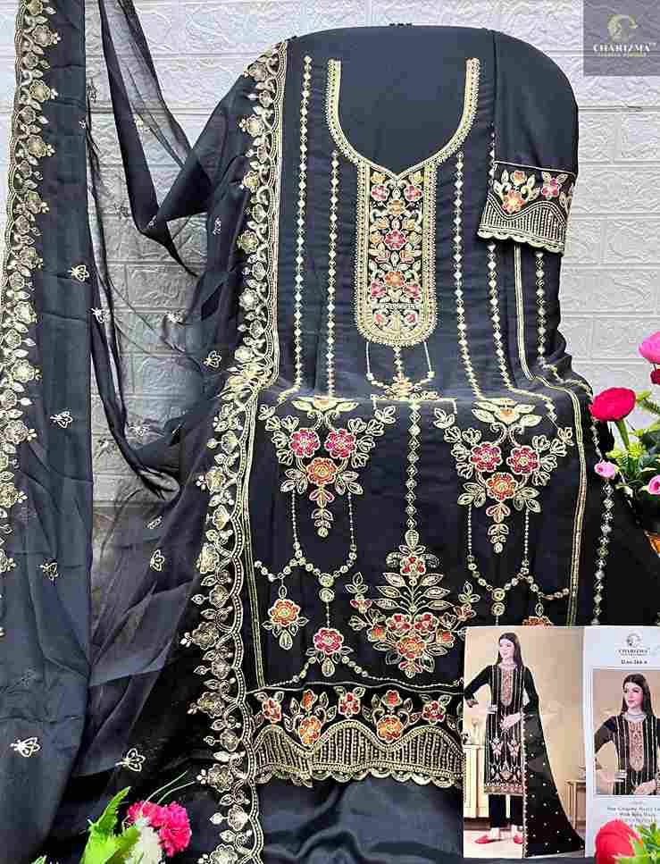 Charizma 264 Colours By Charizma Fashion 264-A To 264-D Series Beautiful Pakistani Suits Colorful Stylish Fancy Casual Wear & Ethnic Wear Soft Georgette Embroidered Dresses At Wholesale Price