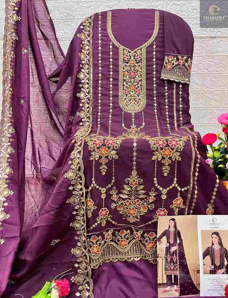 Charizma 264 Colours By Charizma Fashion 264-A To 264-D Series Beautiful Pakistani Suits Colorful Stylish Fancy Casual Wear & Ethnic Wear Soft Georgette Embroidered Dresses At Wholesale Price