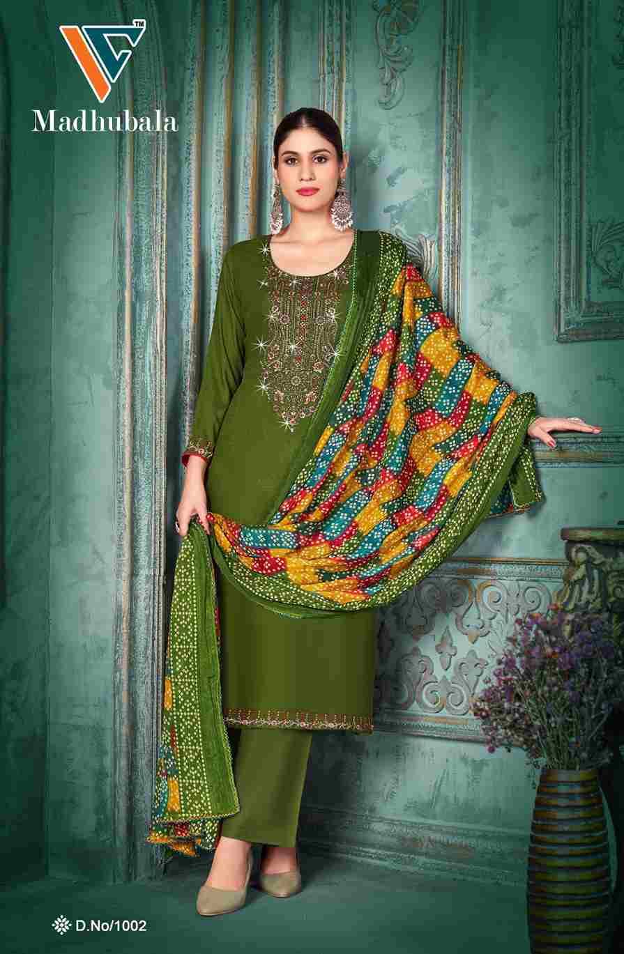 Madhubala Vol-1 By Vandana Creation 1001 To 1008 Series Beautiful Festive Suits Stylish Fancy Colorful Casual Wear & Ethnic Wear Rayon Slub Print Dresses At Wholesale Price