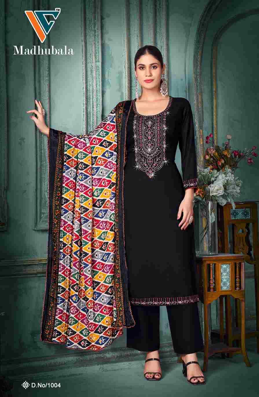 Madhubala Vol-1 By Vandana Creation 1001 To 1008 Series Beautiful Festive Suits Stylish Fancy Colorful Casual Wear & Ethnic Wear Rayon Slub Print Dresses At Wholesale Price
