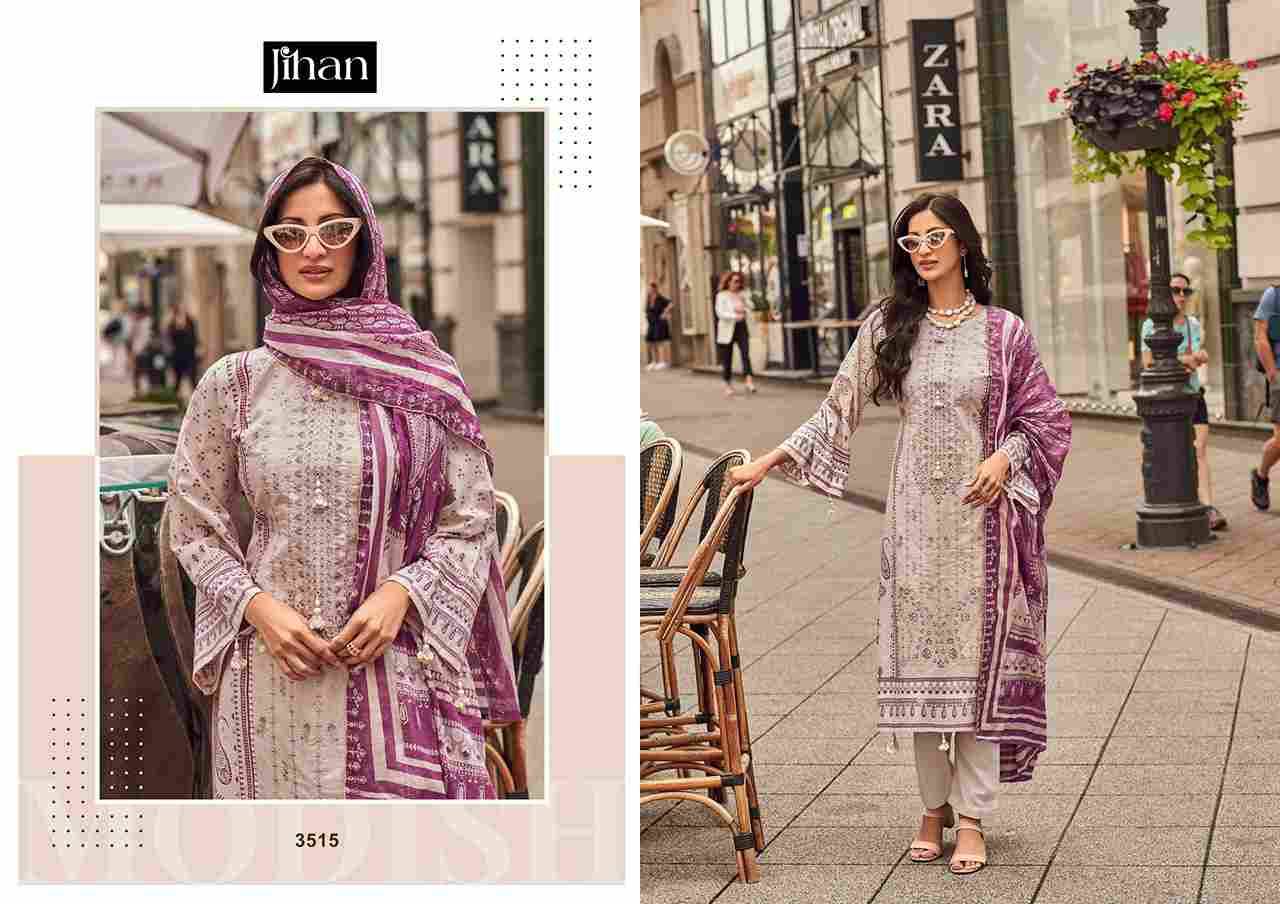 Bin Saeed Vol-14 By Jihan 3515 To 3518 Series Beautiful Stylish Pakistani Suits Fancy Colorful Casual Wear & Ethnic Wear & Ready To Wear Pure Lawn Print Dresses At Wholesale Price