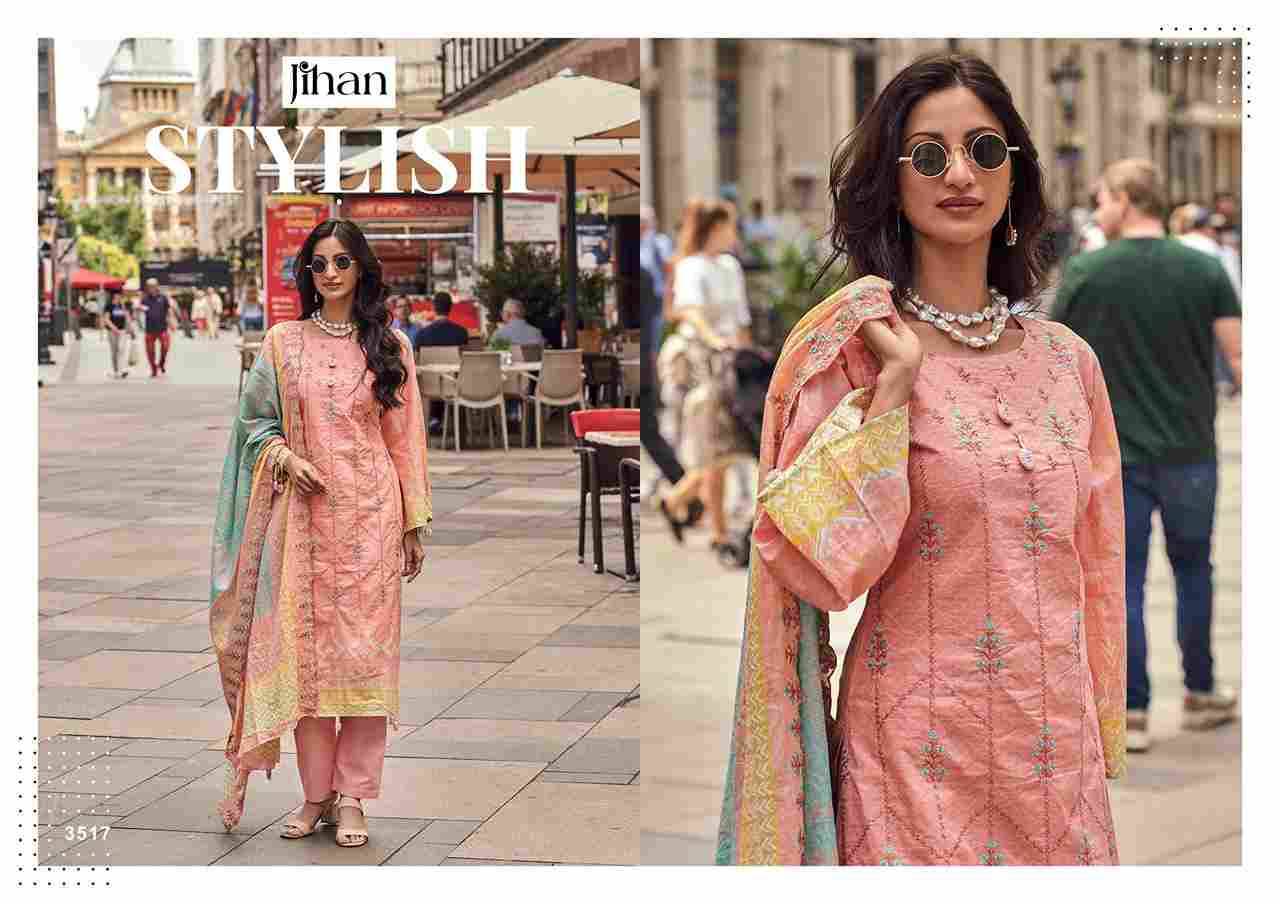 Bin Saeed Vol-14 By Jihan 3515 To 3518 Series Beautiful Stylish Pakistani Suits Fancy Colorful Casual Wear & Ethnic Wear & Ready To Wear Pure Lawn Print Dresses At Wholesale Price