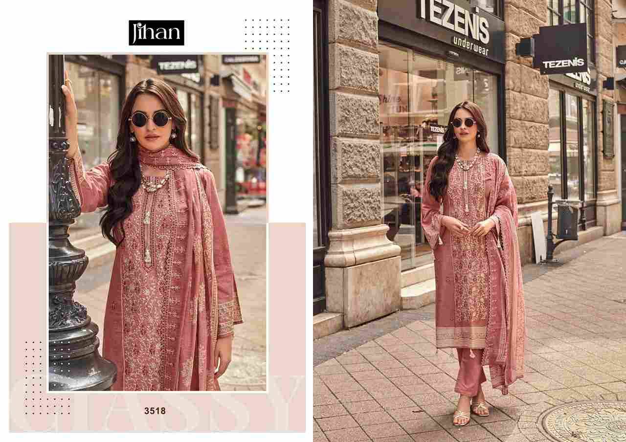 Bin Saeed Vol-14 By Jihan 3515 To 3518 Series Beautiful Stylish Pakistani Suits Fancy Colorful Casual Wear & Ethnic Wear & Ready To Wear Pure Lawn Print Dresses At Wholesale Price