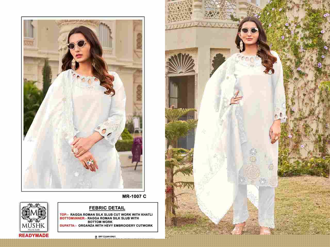 Mushq Hit Design R-1007 Colours By Mushq R-1007-A To R-1007-D Series Beautiful Winter Collection Pakistani Suits Stylish Fancy Colorful Casual Wear & Ethnic Wear Pure Roman Silk Embroidery Dresses At Wholesale Price