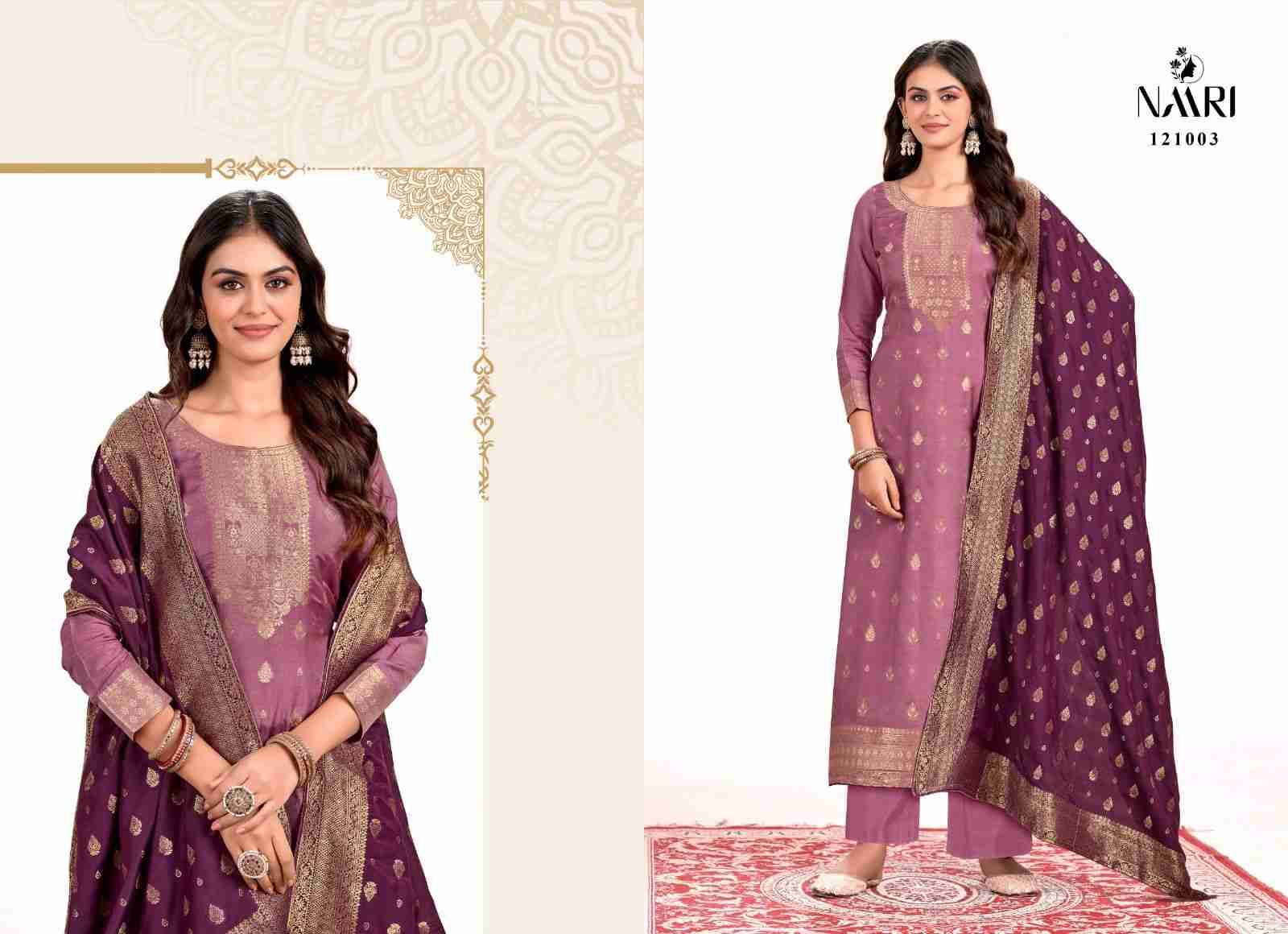 Simar By Naari 121001 To 121004 Series Beautiful Festive Suits Stylish Fancy Colorful Casual Wear & Ethnic Wear Muslin Jacquard Dresses At Wholesale Price