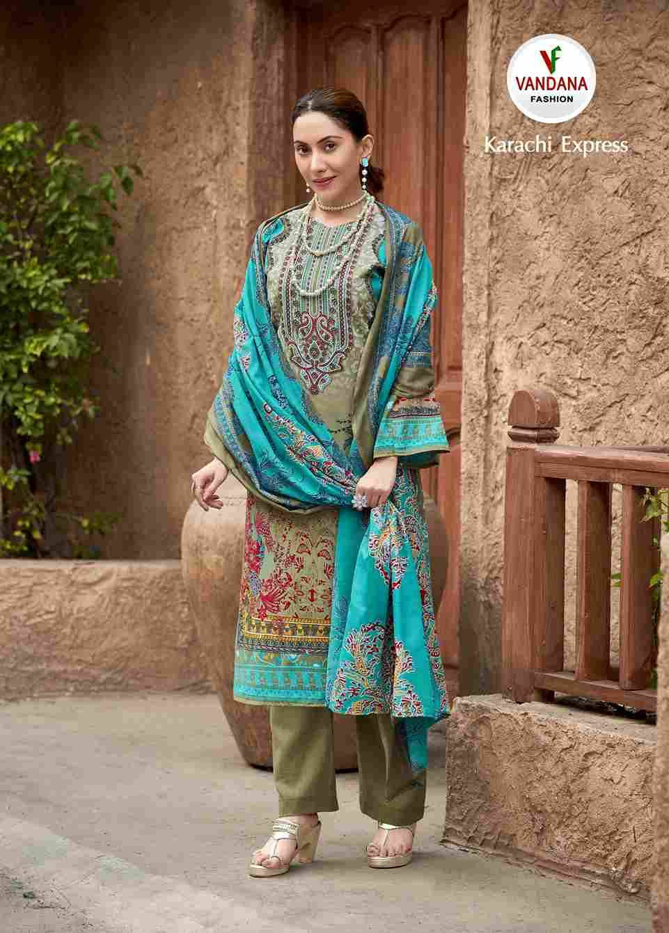 Karachi Express Vol-6 By Vandana Fashion 6001 To 6008 Series Beautiful Festive Suits Stylish Fancy Colorful Casual Wear & Ethnic Wear Soft Cotton Print Dresses At Wholesale Price