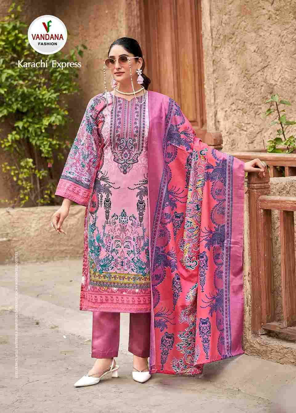 Karachi Express Vol-6 By Vandana Fashion 6001 To 6008 Series Beautiful Festive Suits Stylish Fancy Colorful Casual Wear & Ethnic Wear Soft Cotton Print Dresses At Wholesale Price