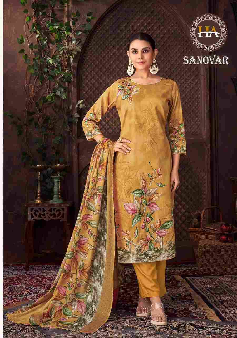Sanovar By Harshit Fashion Hub 1754-001 To 1754-006 Series Beautiful Festive Suits Stylish Fancy Colorful Casual Wear & Ethnic Wear Pure Jam Cotton Print Dresses At Wholesale Price