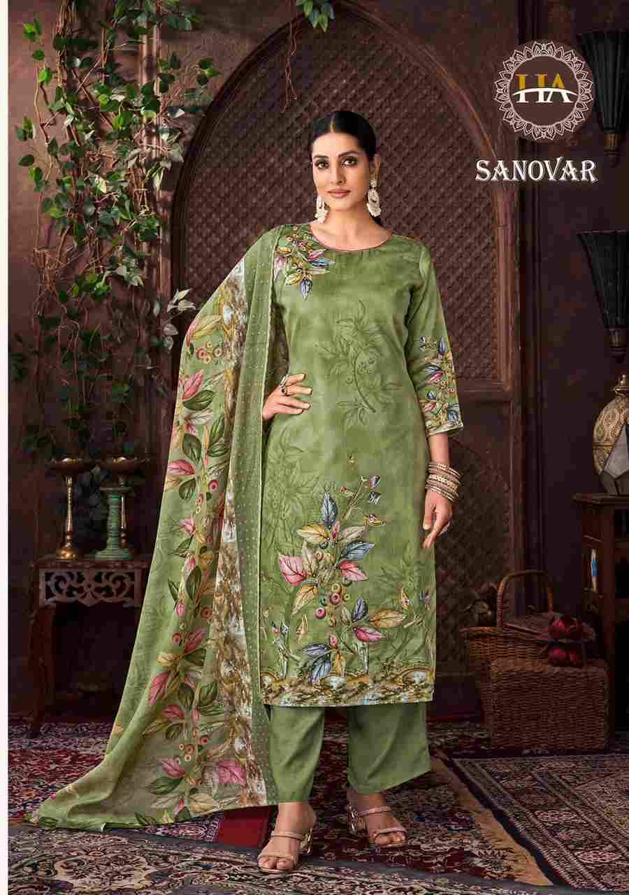 Sanovar By Harshit Fashion Hub 1754-001 To 1754-006 Series Beautiful Festive Suits Stylish Fancy Colorful Casual Wear & Ethnic Wear Pure Jam Cotton Print Dresses At Wholesale Price