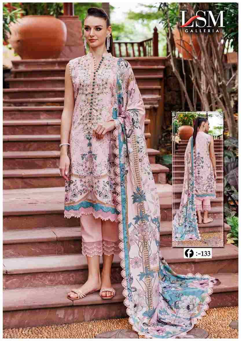 Firdous Queen Vol-13 By Lsm Galleria 131 To 136 Series Beautiful Stylish Festive Suits Fancy Colorful Casual Wear & Ethnic Wear & Ready To Wear Pure Lawn Print Dresses At Wholesale Price