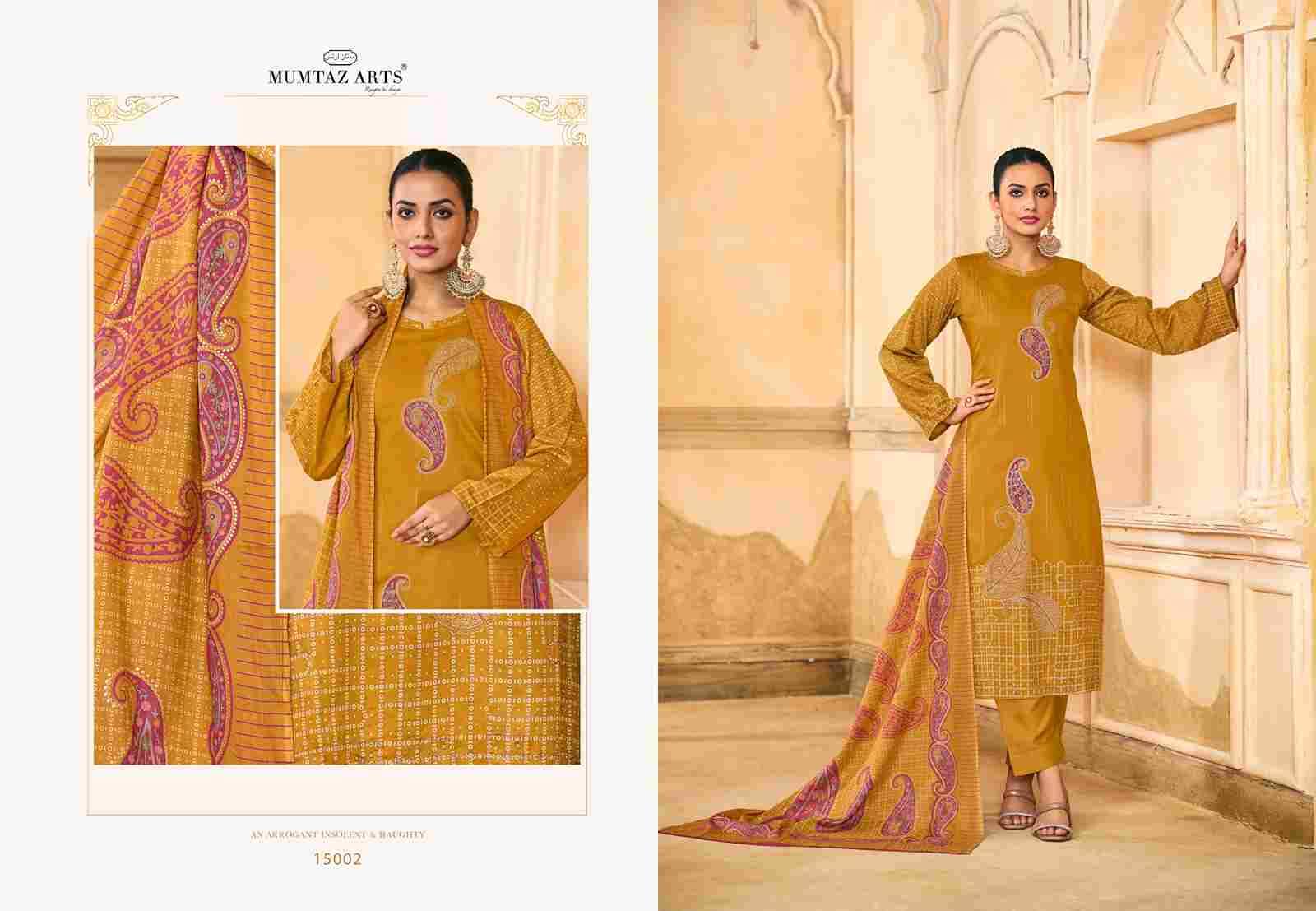 Sabyasachi By Mumtaz Arts 15001 To 15004 Series Beautiful Festive Suits Colorful Stylish Fancy Casual Wear & Ethnic Wear Pure Jam Satin Print With Work Dresses At Wholesale Price