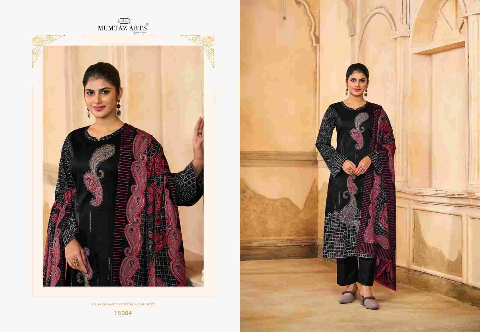 Sabyasachi By Mumtaz Arts 15001 To 15004 Series Beautiful Festive Suits Colorful Stylish Fancy Casual Wear & Ethnic Wear Pure Jam Satin Print With Work Dresses At Wholesale Price