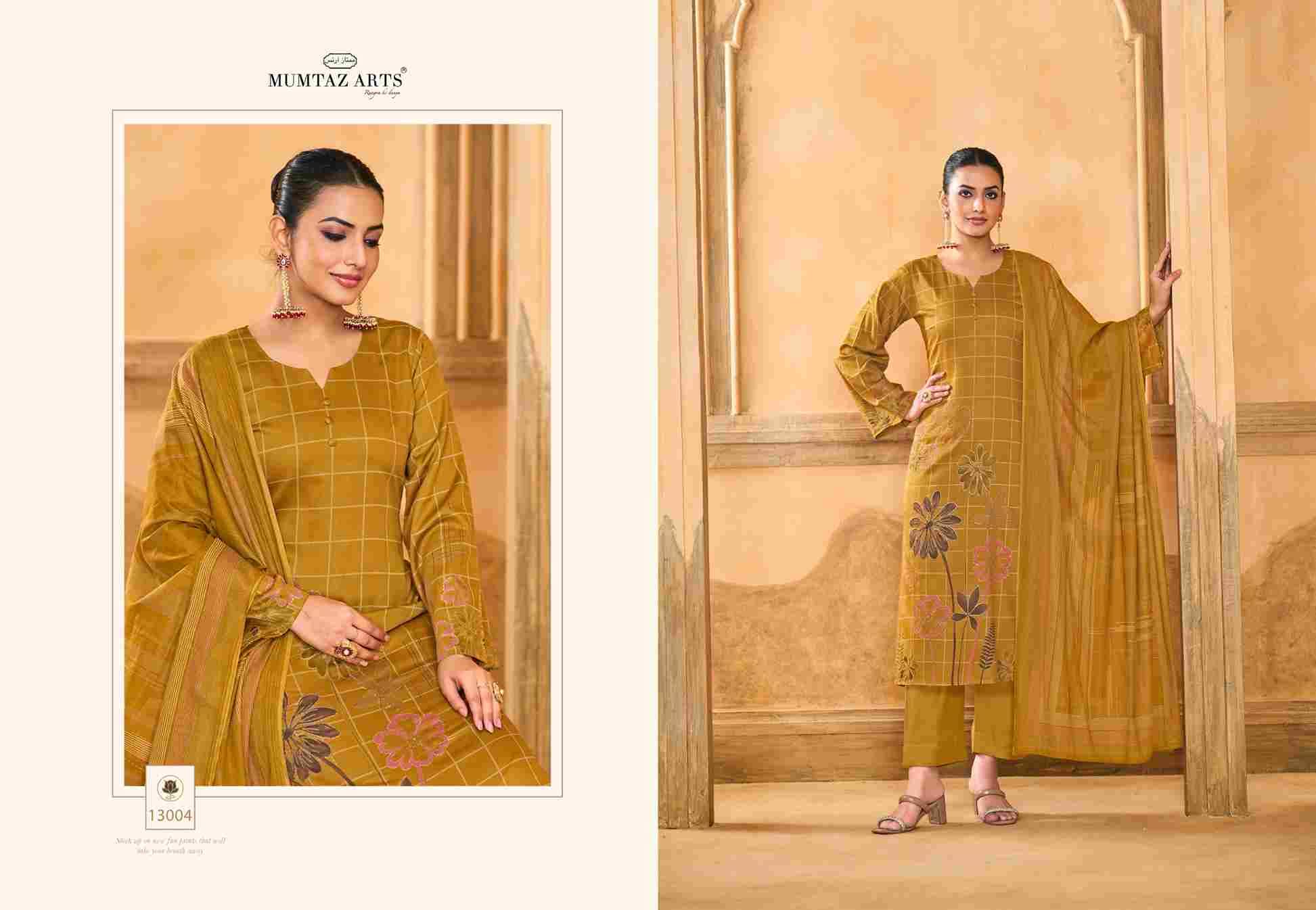 Rubina By Mumtaz Arts 13001 To 13004 Series Beautiful Festive Suits Colorful Stylish Fancy Casual Wear & Ethnic Wear Pure Jam Satin Print With Work Dresses At Wholesale Price