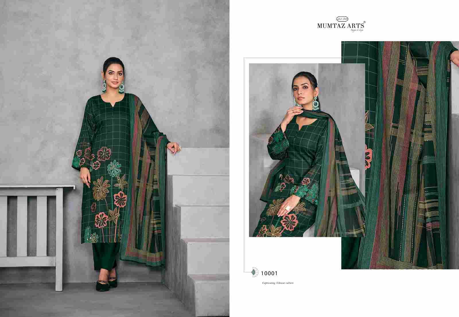 Raahi By Mumtaz Arts 10001 To 10004 Series Beautiful Festive Suits Colorful Stylish Fancy Casual Wear & Ethnic Wear Pure Jam Satin Print With Work Dresses At Wholesale Price