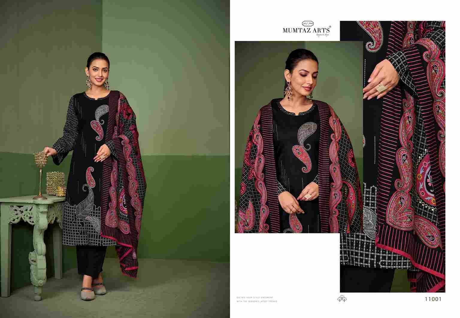 Anamika By Mumtaz Arts 11001 To 11004 Series Beautiful Festive Suits Colorful Stylish Fancy Casual Wear & Ethnic Wear Pure Jam Satin Print With Work Dresses At Wholesale Price
