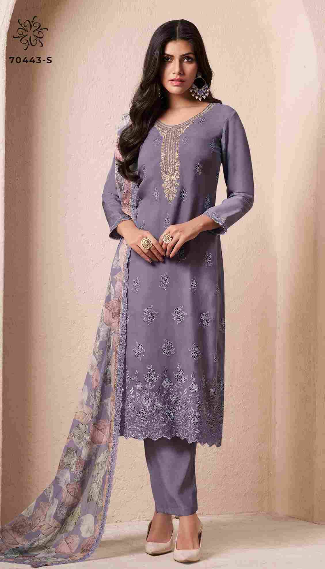 Khwaab By Vinay Fashion 70441 To 70444 Series Designer Festive Suits Collection Beautiful Stylish Fancy Colorful Party Wear & Occasional Wear Organza Dresses At Wholesale Price