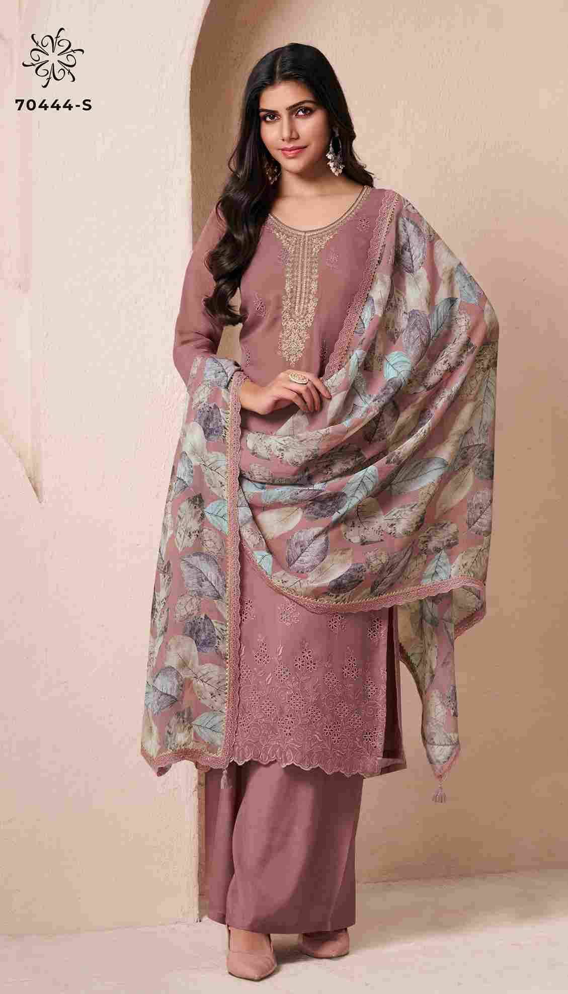 Khwaab By Vinay Fashion 70441 To 70444 Series Designer Festive Suits Collection Beautiful Stylish Fancy Colorful Party Wear & Occasional Wear Organza Dresses At Wholesale Price