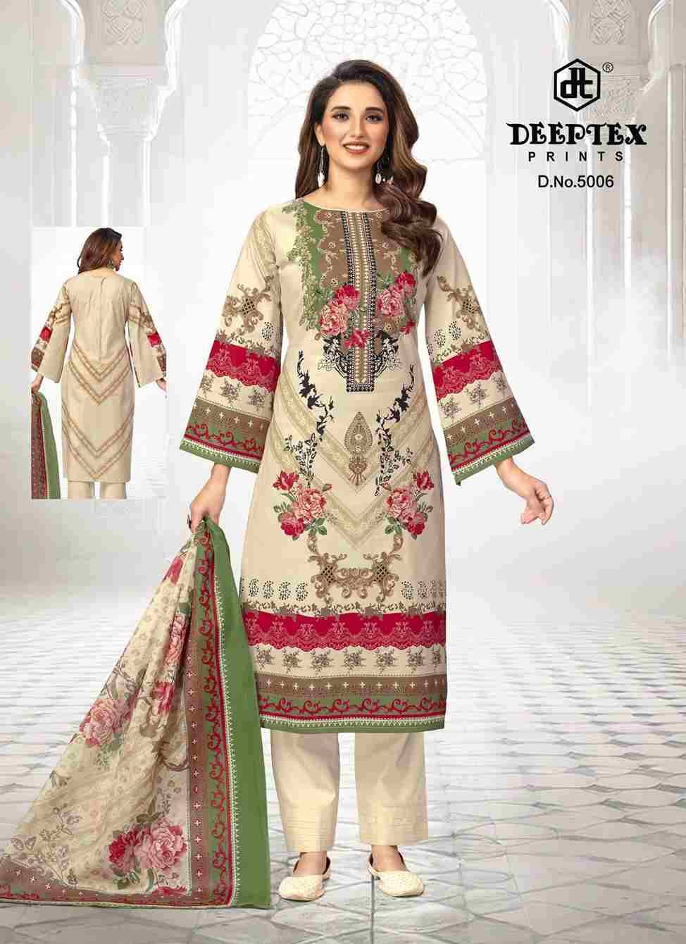 Roohi Zara Vol-5 By Deeptex Prints 5001 To 5008 Series Beautiful Stylish Festive Suits Fancy Colorful Casual Wear & Ethnic Wear & Ready To Wear Heavy Lawn Print Dresses At Wholesale Price