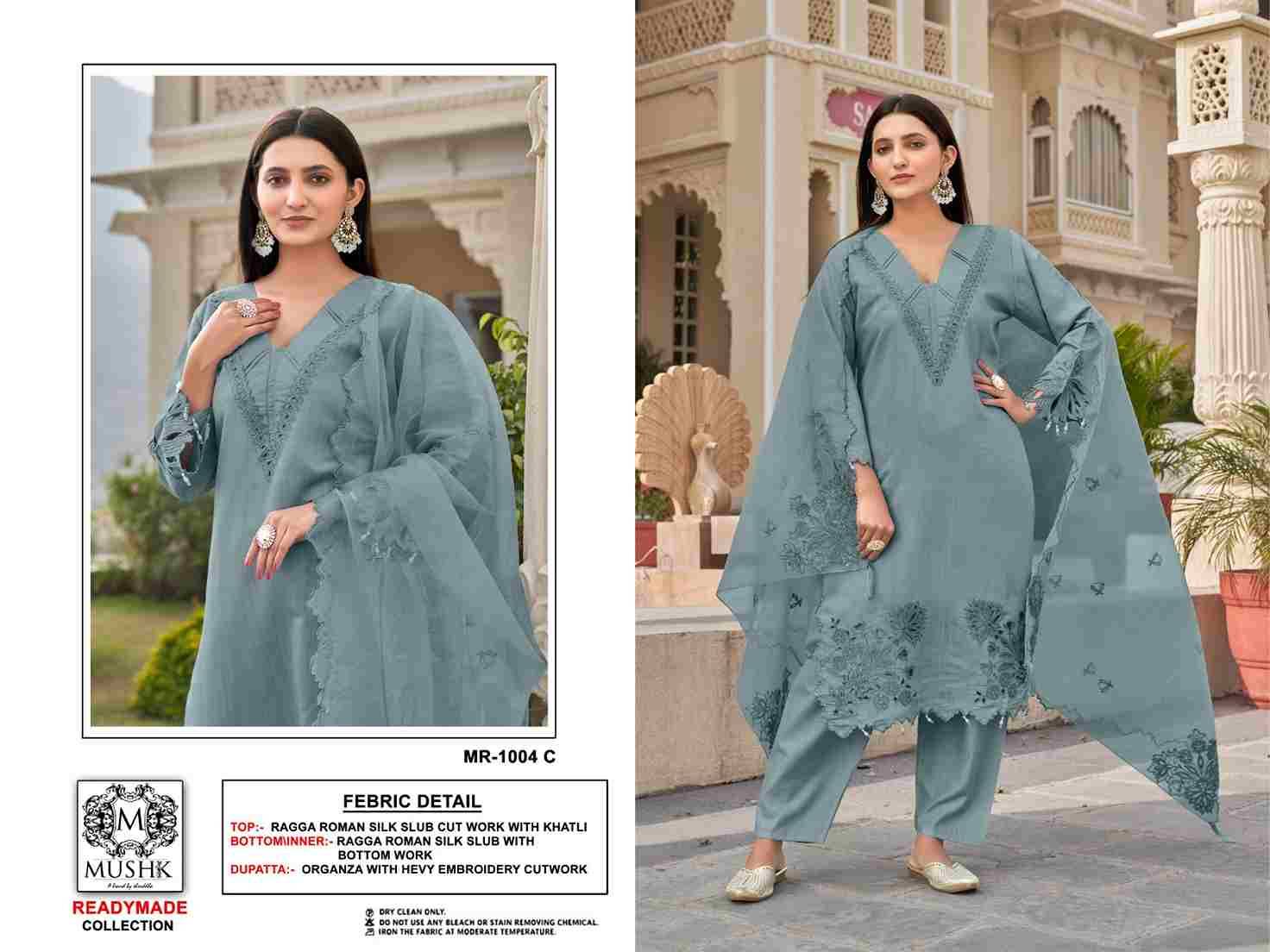 Mushk Hit Design R-1004 Colours By Mushk R-1004-A To R-1004-D Series Beautiful Winter Collection Pakistani Suits Stylish Fancy Colorful Casual Wear & Ethnic Wear Pure Roman Silk Embroidery Dresses At Wholesale Price