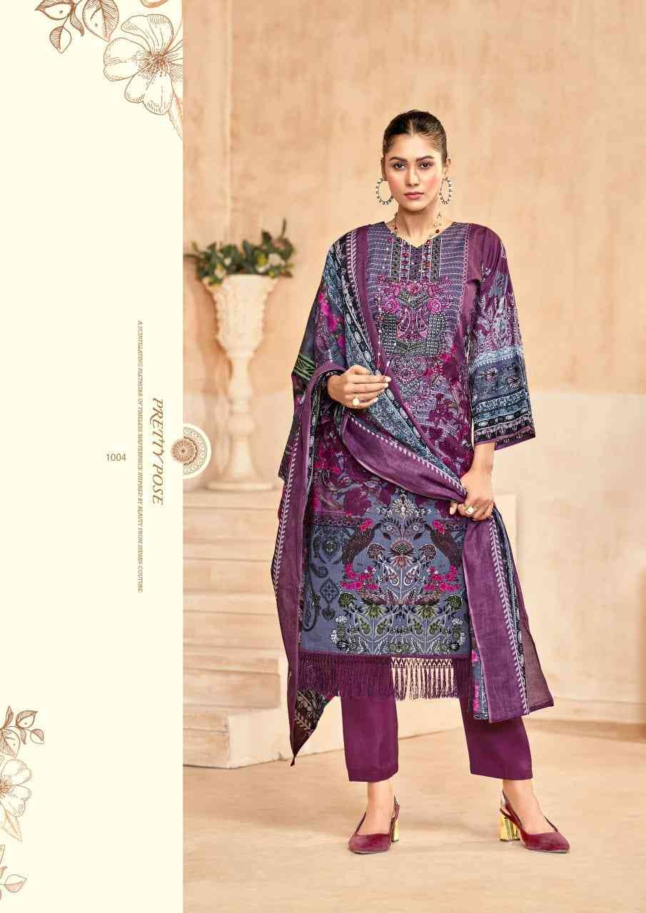 Rihaana Vol-8 By Kavyakala 1001 To 1006 Series Beautiful Festive Suits Stylish Fancy Colorful Casual Wear & Ethnic Wear Pure Cambric Print Dresses At Wholesale Price