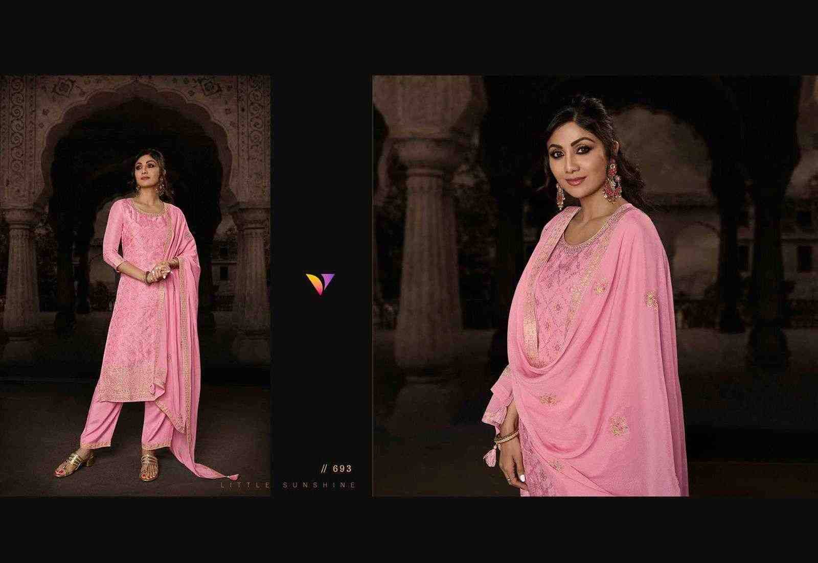 Shilpa Vol-4 By Vatsam 691 To 696 Series Beautiful Suits Colorful Stylish Fancy Casual Wear & Ethnic Wear Viscose Dola Jacquard Dresses At Wholesale Price