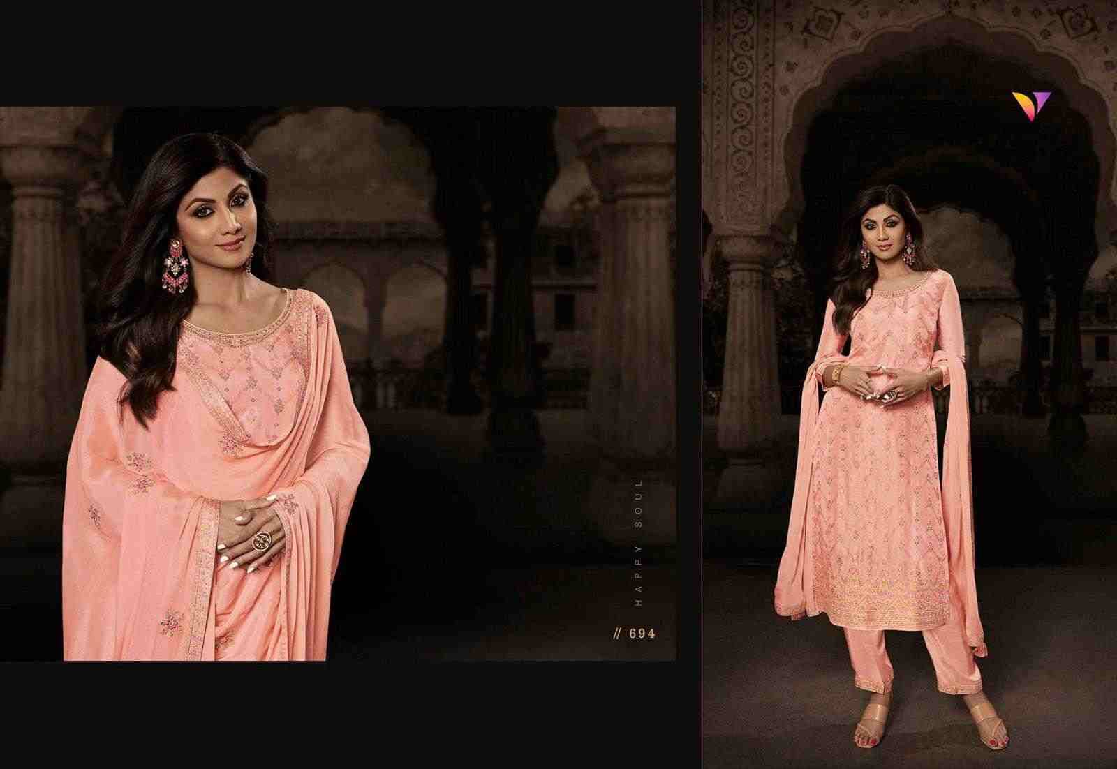 Shilpa Vol-4 By Vatsam 691 To 696 Series Beautiful Suits Colorful Stylish Fancy Casual Wear & Ethnic Wear Viscose Dola Jacquard Dresses At Wholesale Price