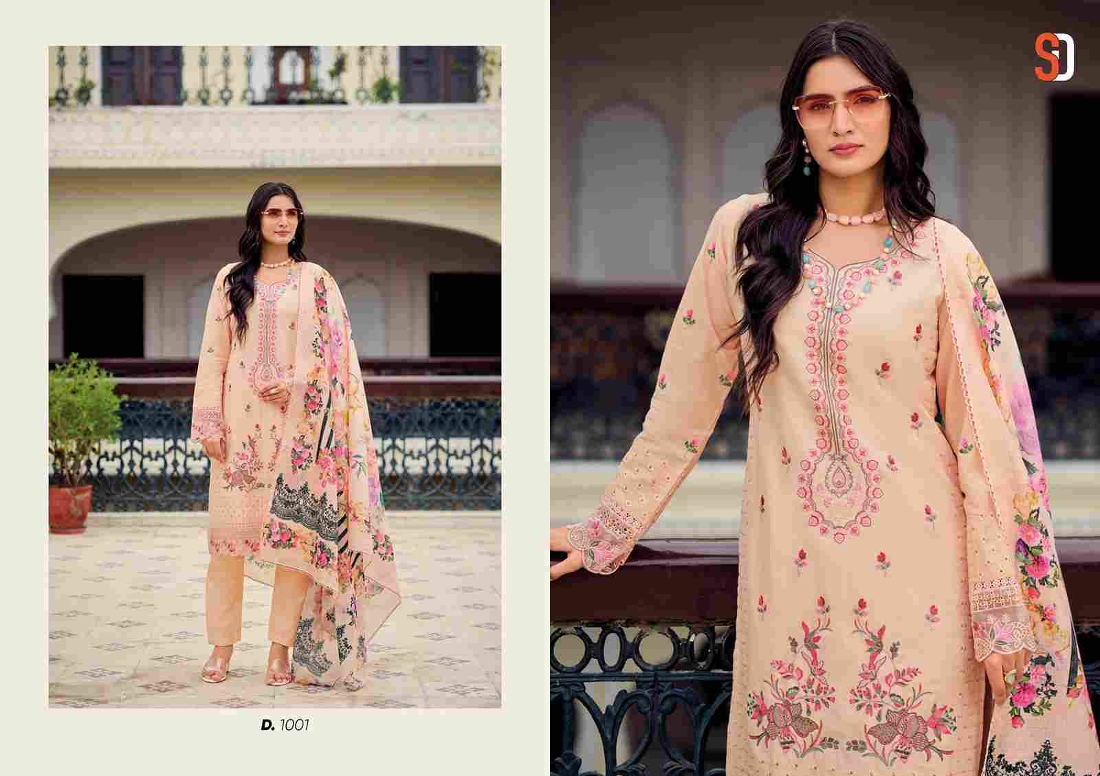 Mariya By Shraddha Designer 1001 To 1004 Series Beautiful Pakistani Suits Colorful Stylish Fancy Casual Wear & Ethnic Wear Pure Cotton Embroidered Dresses At Wholesale Price