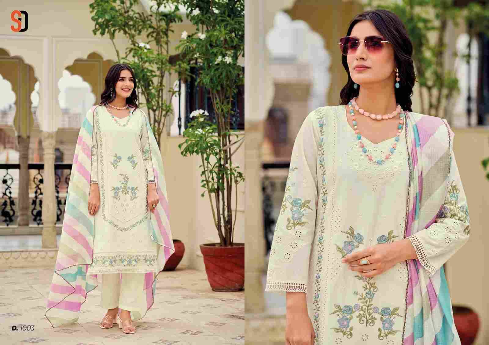 Mariya By Shraddha Designer 1001 To 1004 Series Beautiful Pakistani Suits Colorful Stylish Fancy Casual Wear & Ethnic Wear Pure Cotton Embroidered Dresses At Wholesale Price