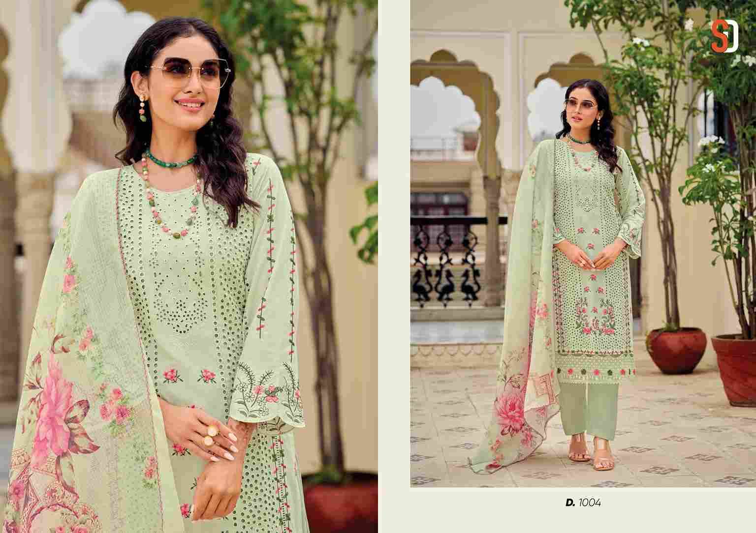 Mariya By Shraddha Designer 1001 To 1004 Series Beautiful Pakistani Suits Colorful Stylish Fancy Casual Wear & Ethnic Wear Pure Cotton Embroidered Dresses At Wholesale Price