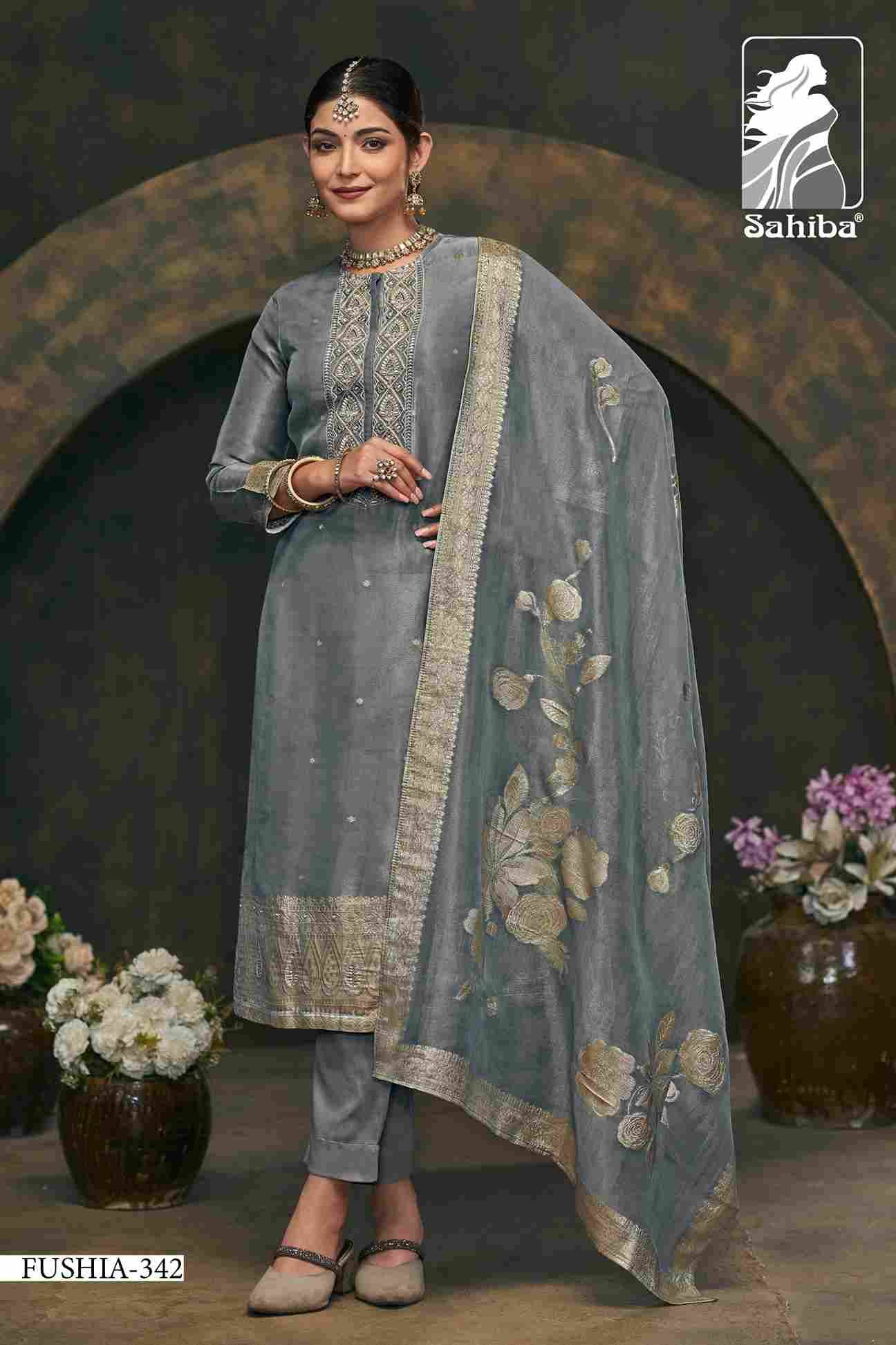 Fushia By Sahiba Fabrics Beautiful Festive Suits Colorful Stylish Fancy Casual Wear & Ethnic Wear Simmer Jacquard Dresses At Wholesale Price