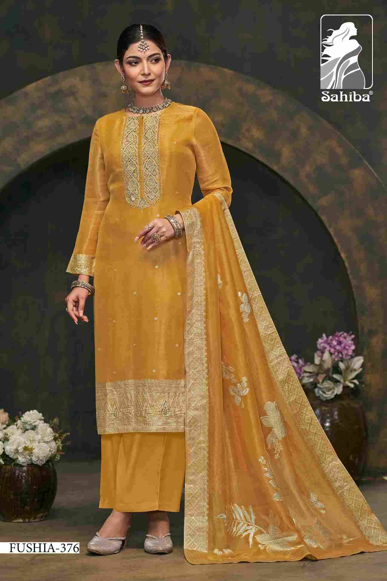 Fushia By Sahiba Fabrics Beautiful Festive Suits Colorful Stylish Fancy Casual Wear & Ethnic Wear Simmer Jacquard Dresses At Wholesale Price