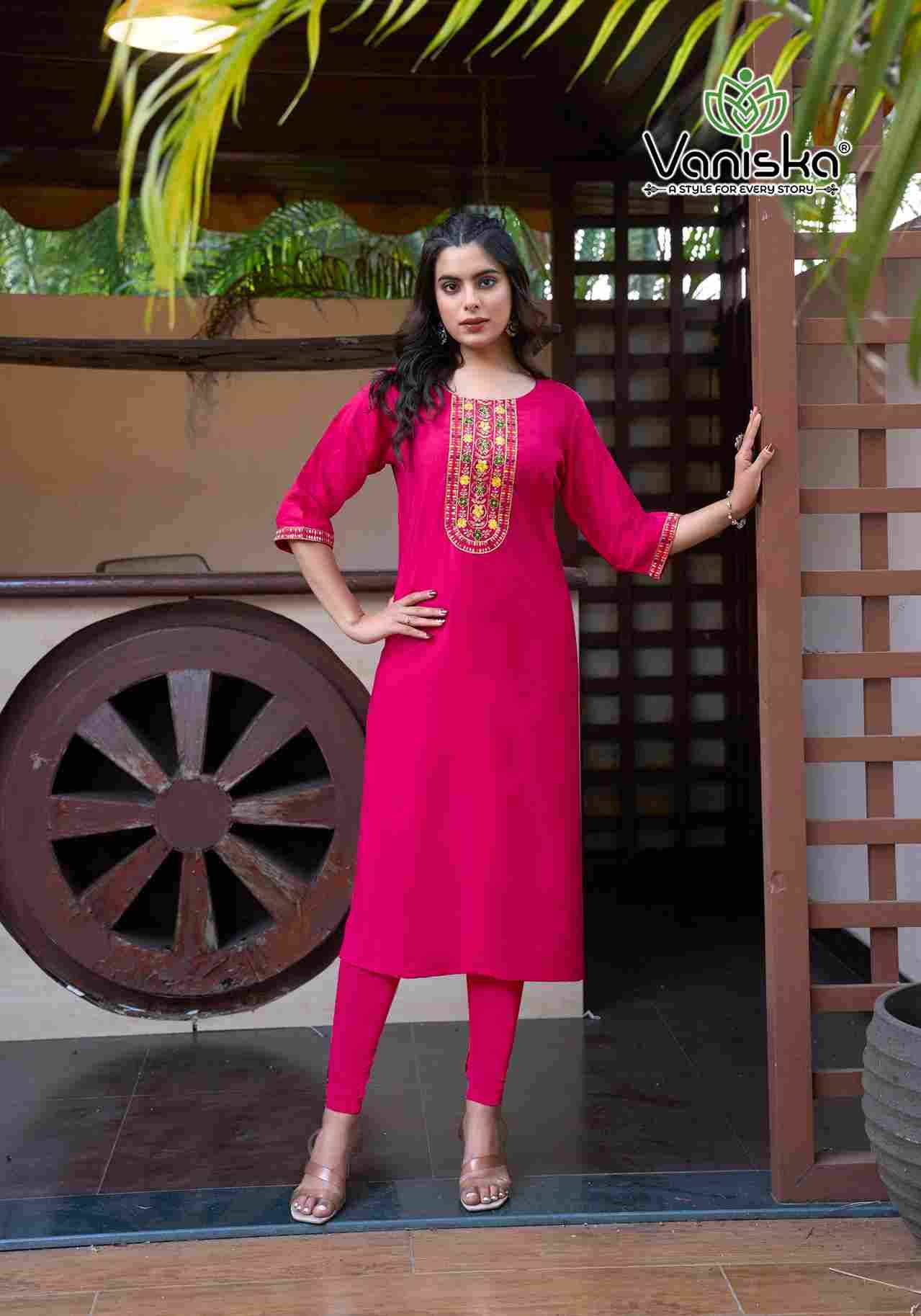 Five Star Vol-1 By Vaniska 1001 To 1008 Series Designer Stylish Fancy Colorful Beautiful Party Wear & Ethnic Wear Collection Vatican Silk Print Kurtis At Wholesale Price