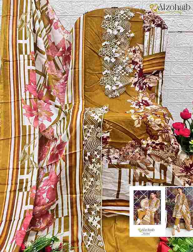 Alzohaib 1124 Colours By Alzohaib 1124-A To 1124-C Series Beautiful Festive Suits Colorful Stylish Fancy Casual Wear & Ethnic Wear Pure Cotton Print Dresses At Wholesale Price