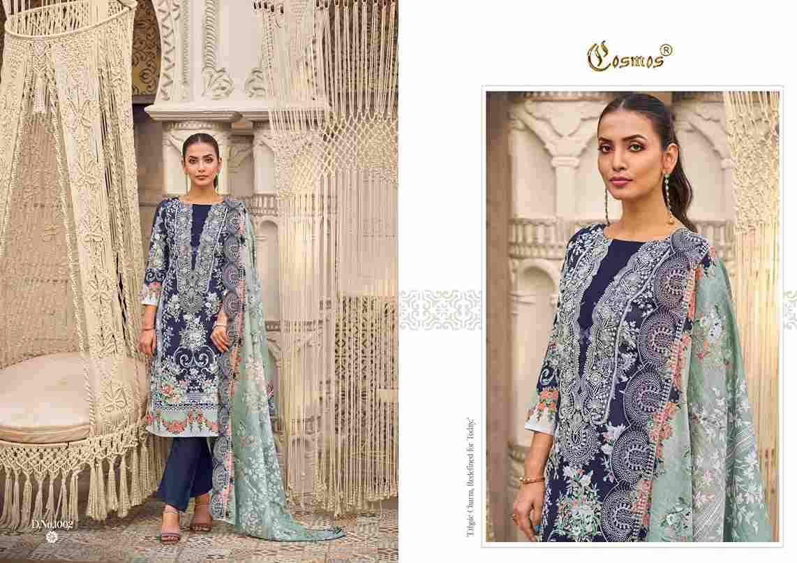 Needle Wonder Vol-1 By Cosmos 1001 To 1008 Series Beautiful Pakistani Suits Colorful Stylish Fancy Casual Wear & Ethnic Wear Lawn Cotton Embroidered Dresses At Wholesale Price