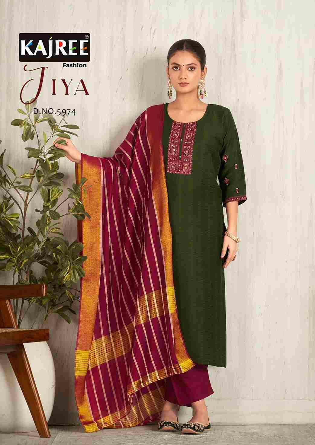 Jiya By Kajree Fashion 5971 To 5974 Series Beautiful Stylish Festive Suits Fancy Colorful Casual Wear & Ethnic Wear & Ready To Wear Pure Viscose Print Dresses At Wholesale Price