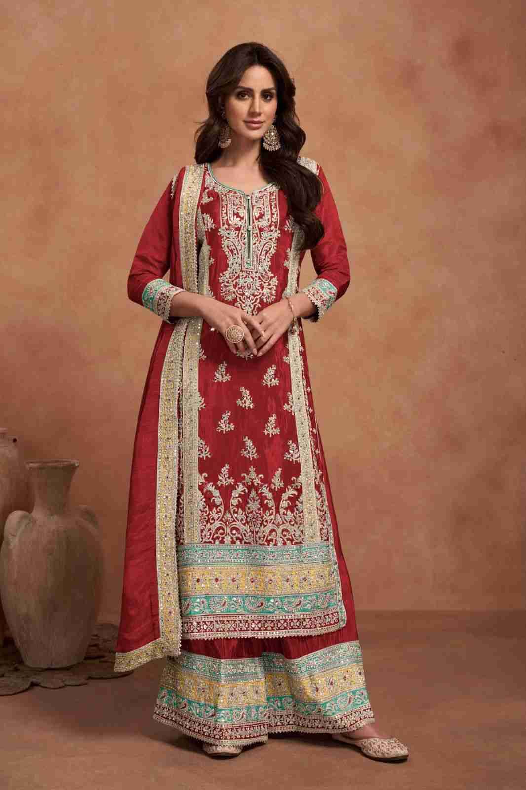 Nazia New Color By Gulkayra Designer 7453-G To 7453-I Series Beautiful Sharara Suits Colorful Stylish Fancy Casual Wear & Ethnic Wear Silk Embroidery Dresses At Wholesale Price